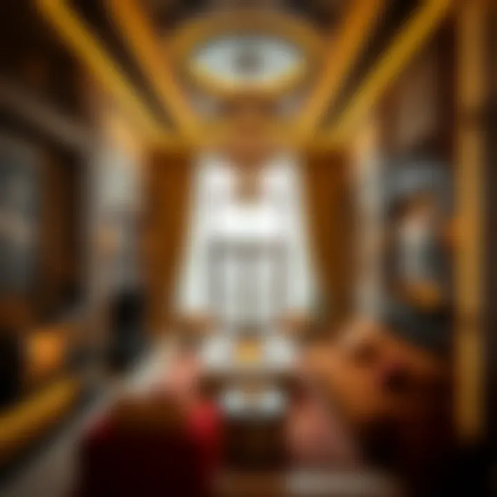 Luxurious Interior of فندق سلس دبي Luxurious interior highlighting the unique decor and ambiance of فندق سلس دبي