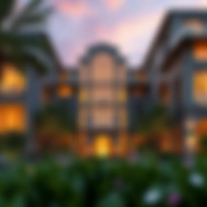 Stunning exterior view of Address Fountain Views Residence