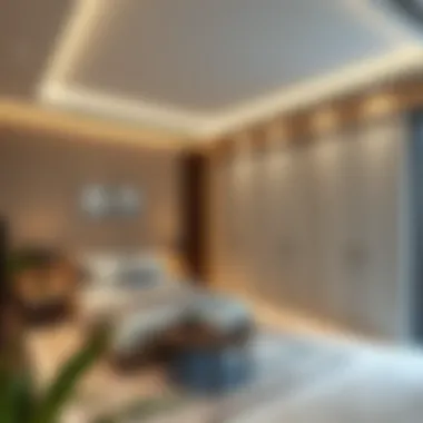 Residential space optimized with innovative partitions