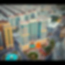 Aerial view of Al Baker Plaza 3 showcasing its architectural elegance