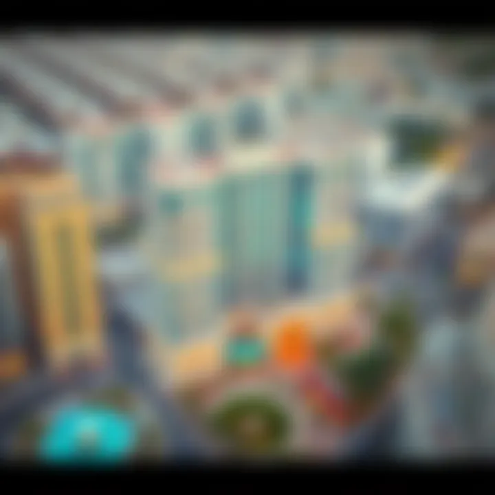 Aerial view of Al Baker Plaza 3 showcasing its architectural elegance