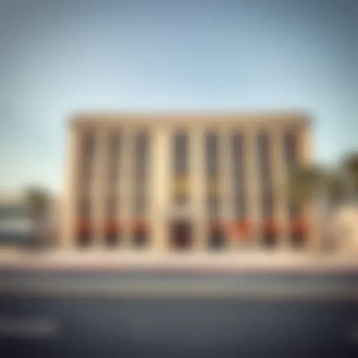 Architectural details of Al Hilal Bank Building