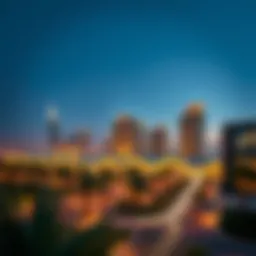 A stunning view of Al Nahda's skyline showcasing contemporary architecture.