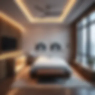 Modern Bedroom Design Highlights Spacious bedroom showcasing modern design