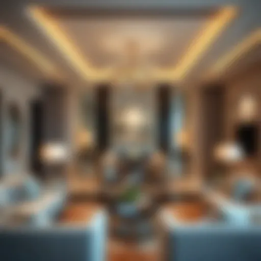 Luxurious living room in Al Nawras Hotel Apartments