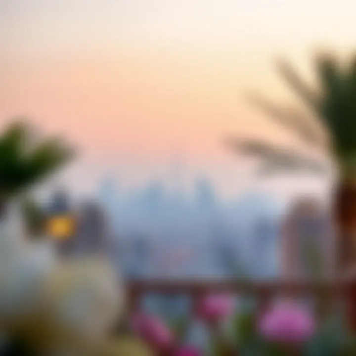 Nearby attractions and skyline of Dubai