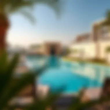 Inviting Pool Area and Relaxation Space View of the stunning pool area with sun loungers