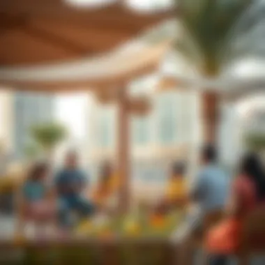 Vibrant community spaces in Al Wasl South Heights fostering cultural interaction