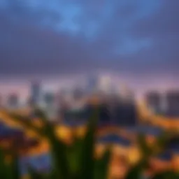 Stunning skyline view of Amber Studio City showcasing modern architecture