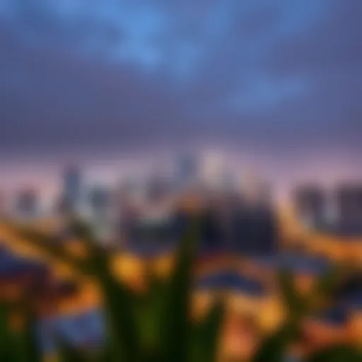 Stunning skyline view of Amber Studio City showcasing modern architecture