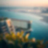 Stunning view of Dubai's coastline with luxury properties