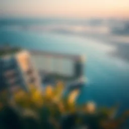 Stunning view of Dubai's coastline with luxury properties