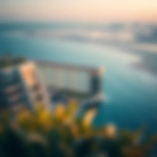 Stunning view of Dubai's coastline with luxury properties