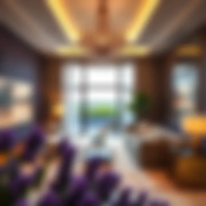 Luxurious interior design of a Binghatti Lavender apartment