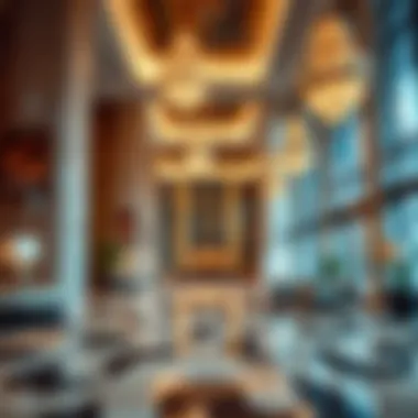 Elegant Lobby Design of Boulevard Tower Luxurious lobby area of Boulevard Tower with elegant design elements