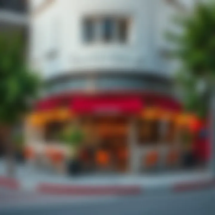 Charming exterior of a cafeteria in Deira