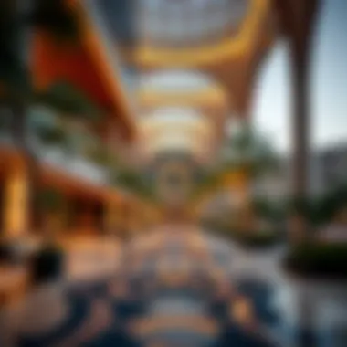 Architectural details highlighting the modern elements of Central Park Plaza Meraas