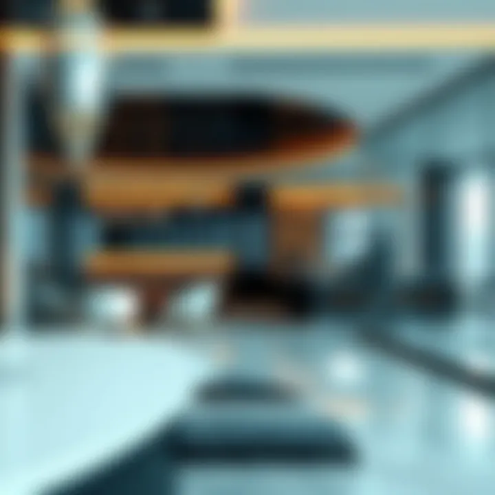 Interior design of a commercial space within Centurion Tower