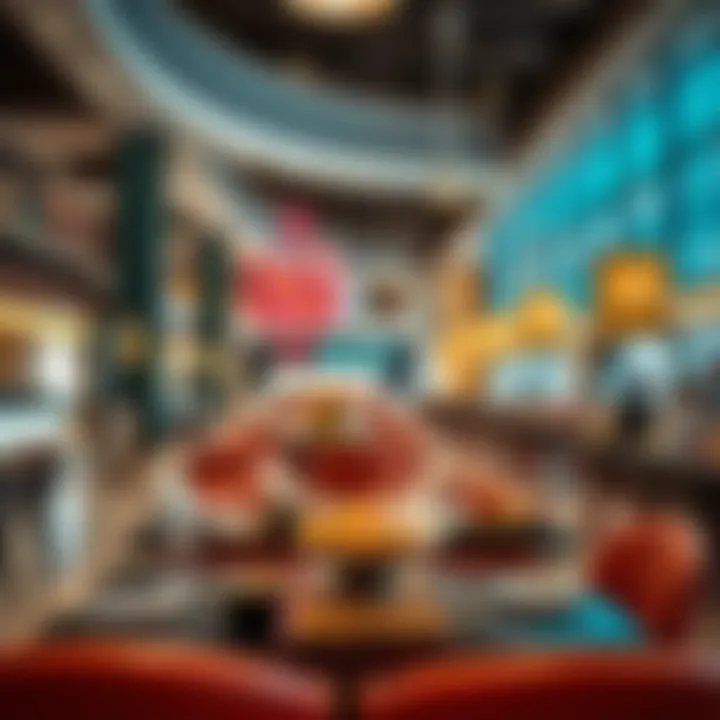 An inviting dining area in City Mall featuring a variety of culinary experiences