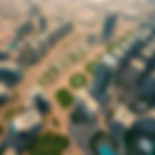 Aerial view of Al-Ghurair properties in Dubai