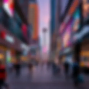 Dynamic Commercial Hub of Al-Ghurair Commercial district of Al-Ghurair with bustling activity