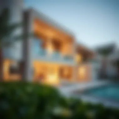 Modern architectural design of properties in DAMAC Hills.