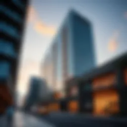 Architectural design of Dania Building Four showcasing modern aesthetics