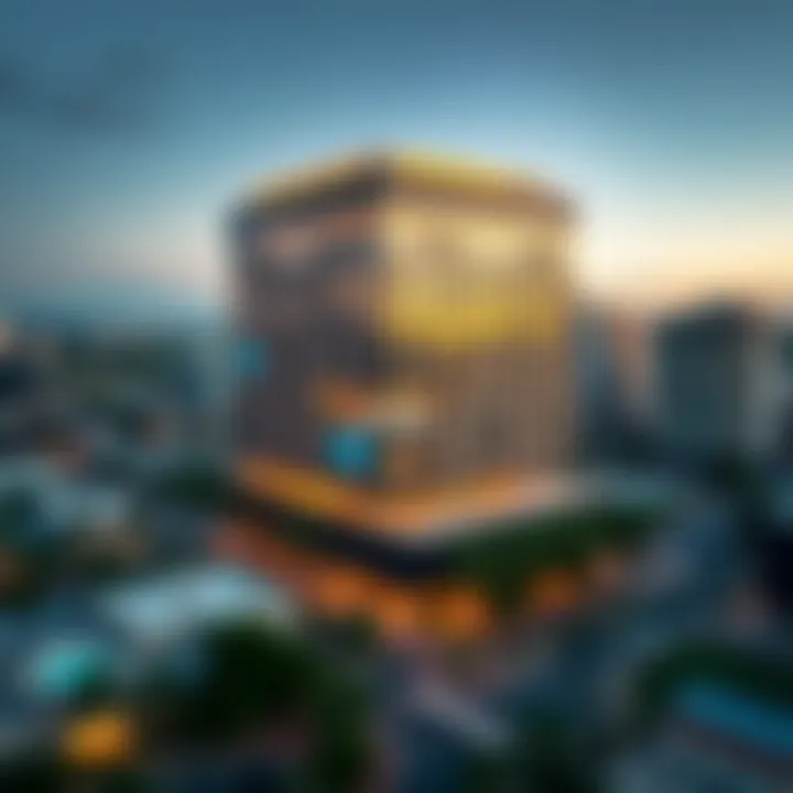 Overview of Midtown development with Dania Building Four as a centerpiece