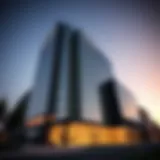 Stunning exterior view of the Diamond Business Center showcasing modern architecture