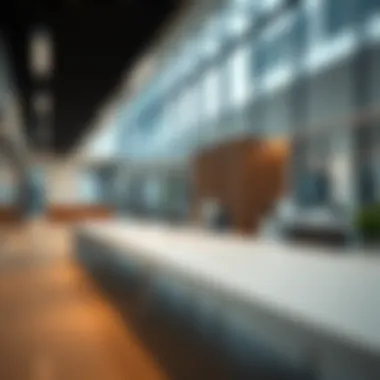 Interior view of a contemporary office space within the Diamond Business Center