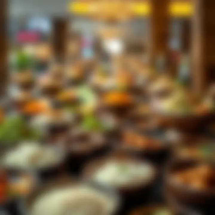 A colorful array of international cuisines served in bowls