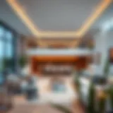 Spacious living area showcasing the Elan floor plan