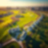 Aerial view of Emaar South Golf Links showcasing lush greens and luxury properties