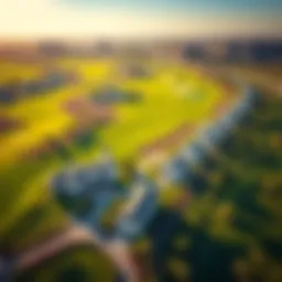 Aerial view of Emaar South Golf Links showcasing lush greens and luxury properties