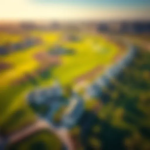 Aerial view of Emaar South Golf Links showcasing lush greens and luxury properties