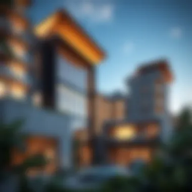 Stunning view of Equiti Residence exterior architecture