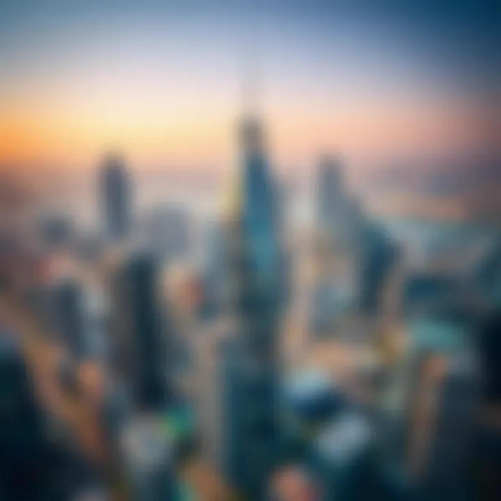 JLT Tower: Positioned for Success Aerial view displaying JLT Tower's prime location among other skyscrapers