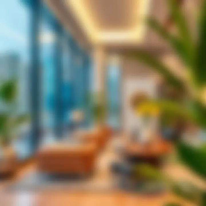 Map highlighting popular neighborhoods for 2 BHK rentals in Dubai