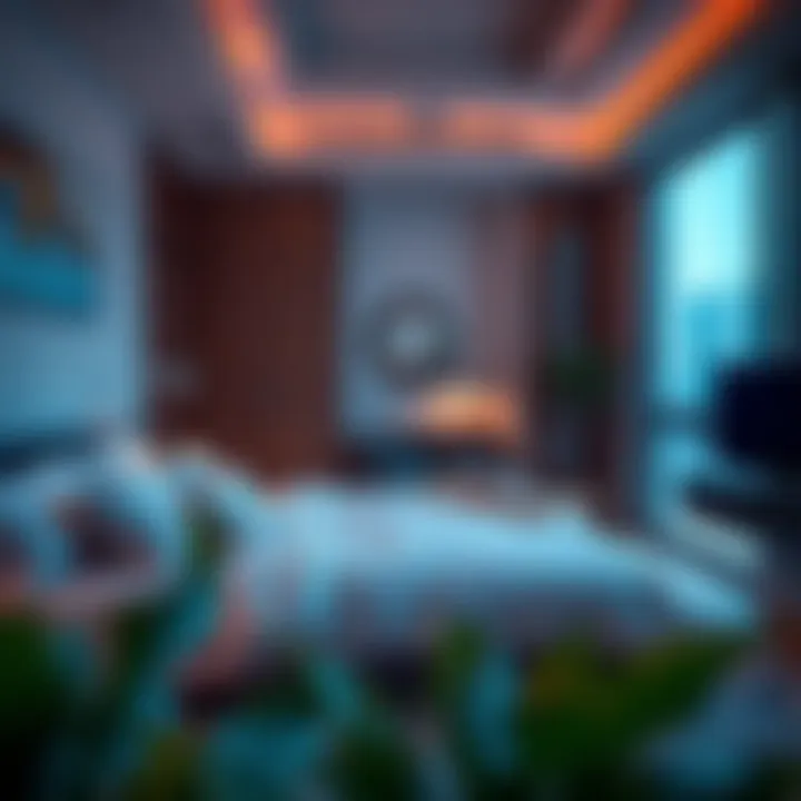 Stylish Bedroom in a 2BHK Apartment Cozy bedroom in a 2BHK property displaying contemporary style