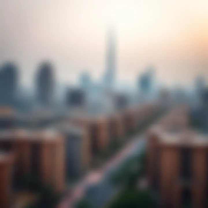 Stunning Bur Dubai Skyline Panoramic view of Bur Dubai skyline highlighting residential developments