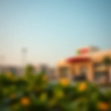 Local amenities in Al Awir including parks and shopping centers