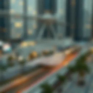 Map highlighting the strategic location of Al Ghubayba Metro Station within Dubai