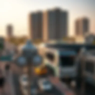 Surrounding developments near Al Ghubayba Metro Station illustrating urban growth