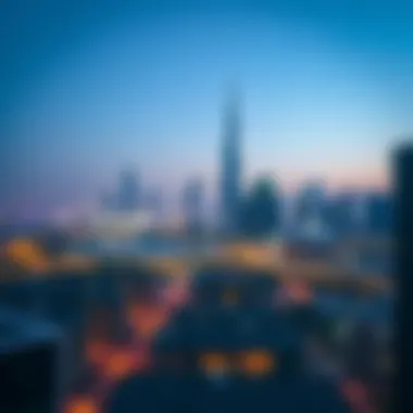 Scenic view of Dubai skyline from a holiday rental