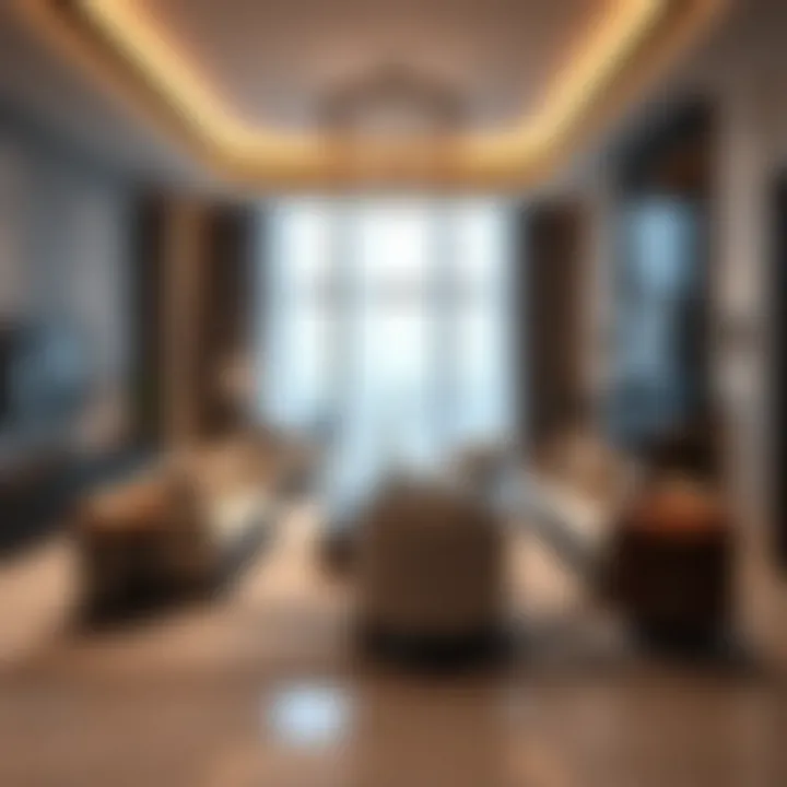 Elegant interior of a luxury holiday home