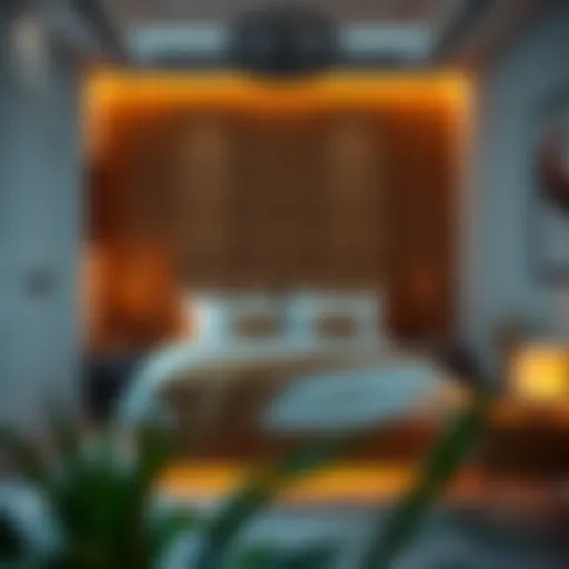 Cozy bed space setup near Deira City Center