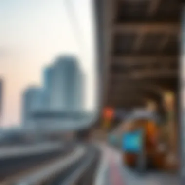Architectural Highlights of Burjuman Metro A view of Burjuman Metro station showcasing its architectural design