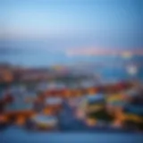 A panoramic view of Umm Al Quwain showcasing its vibrant skyline and serene water bodies.