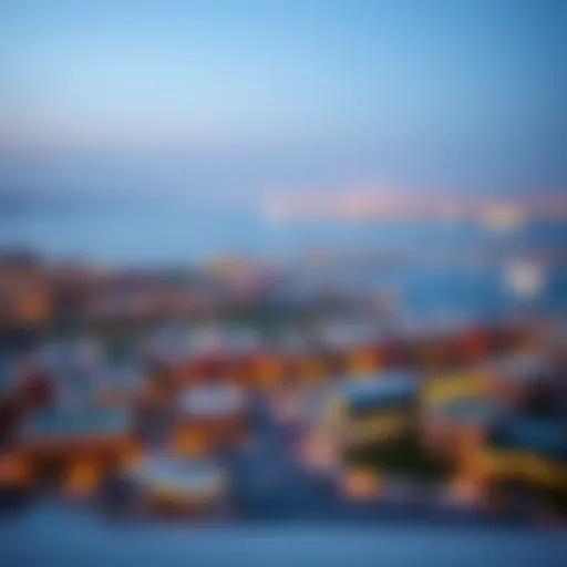 A panoramic view of Umm Al Quwain showcasing its vibrant skyline and serene water bodies.