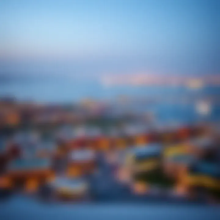 A panoramic view of Umm Al Quwain showcasing its vibrant skyline and serene water bodies.